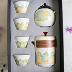 Moon and Mountain Porcelain Tea Set