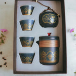 Moon and Mountain Porcelain Tea Set